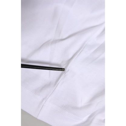 Dolce & Gabbana White Short Sleeves DG Logo Print Top T-shirt Dolce & Gabbana