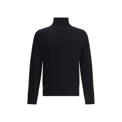 Dsquared² Black Fleece Wool Turtleneck
