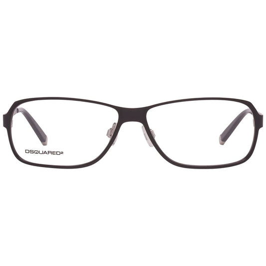 Dsquared² Black Metal Frames, DQ5057-002-56, men's glasses with a sleek design, black color, metal frame, lens size 56mm.