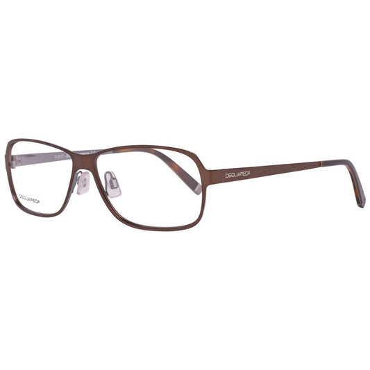 Dsquared² Brown Metal Frames DQ5057-049-56 eyeglasses, metal material, brown color, 56/13/140 mm dimensions.