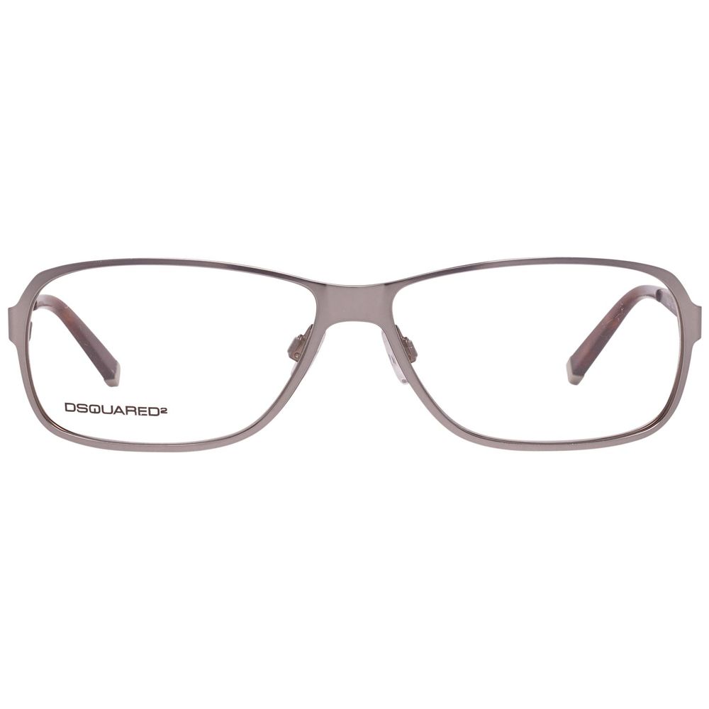 Dsquared² Gray Metal Frames, gunmetal glasses DQ5057-015-56 with 56/13/140 mm dimensions, stylish eyewear for men.