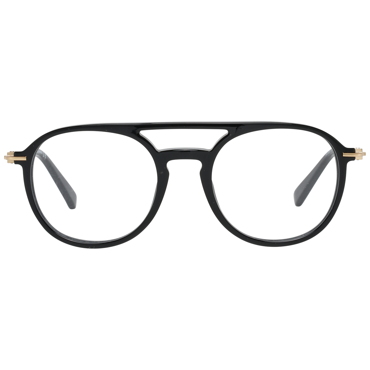 Dsquared² Sleek Black Full-Rim Designer Eyewear, unisex metal and plastic frame, black color, sophisticated fashion eyeglasses