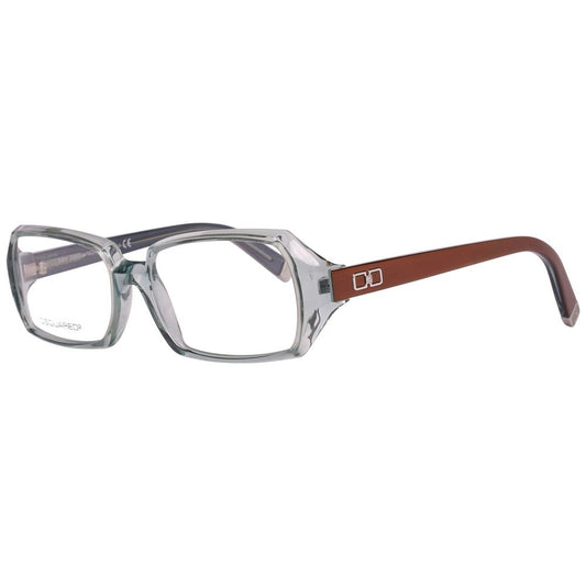 Alt Tag: Dsquared² Transparent Plastic Frames for women model DQ5019-087-54 with measures 54/16/135 mm in transparent color.
