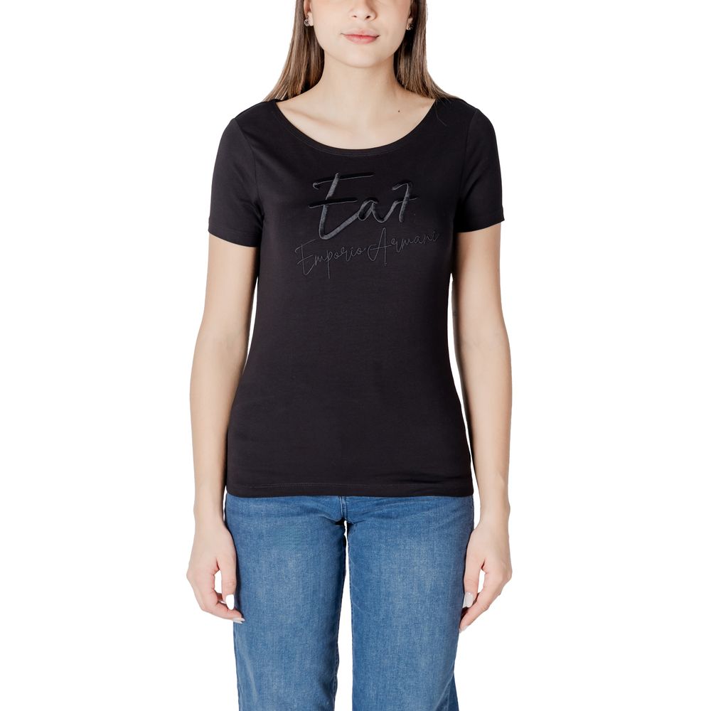 EA7 Emporio Armani Black Cotton T-Shirt