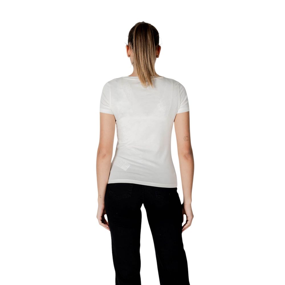 EA7 Emporio Armani Cream Modal Sportswear