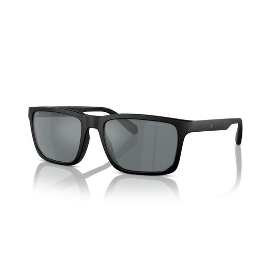 EMPORIO ARMANI MOD. EA 4219 Gent's sunglasses in black with gray lenses.