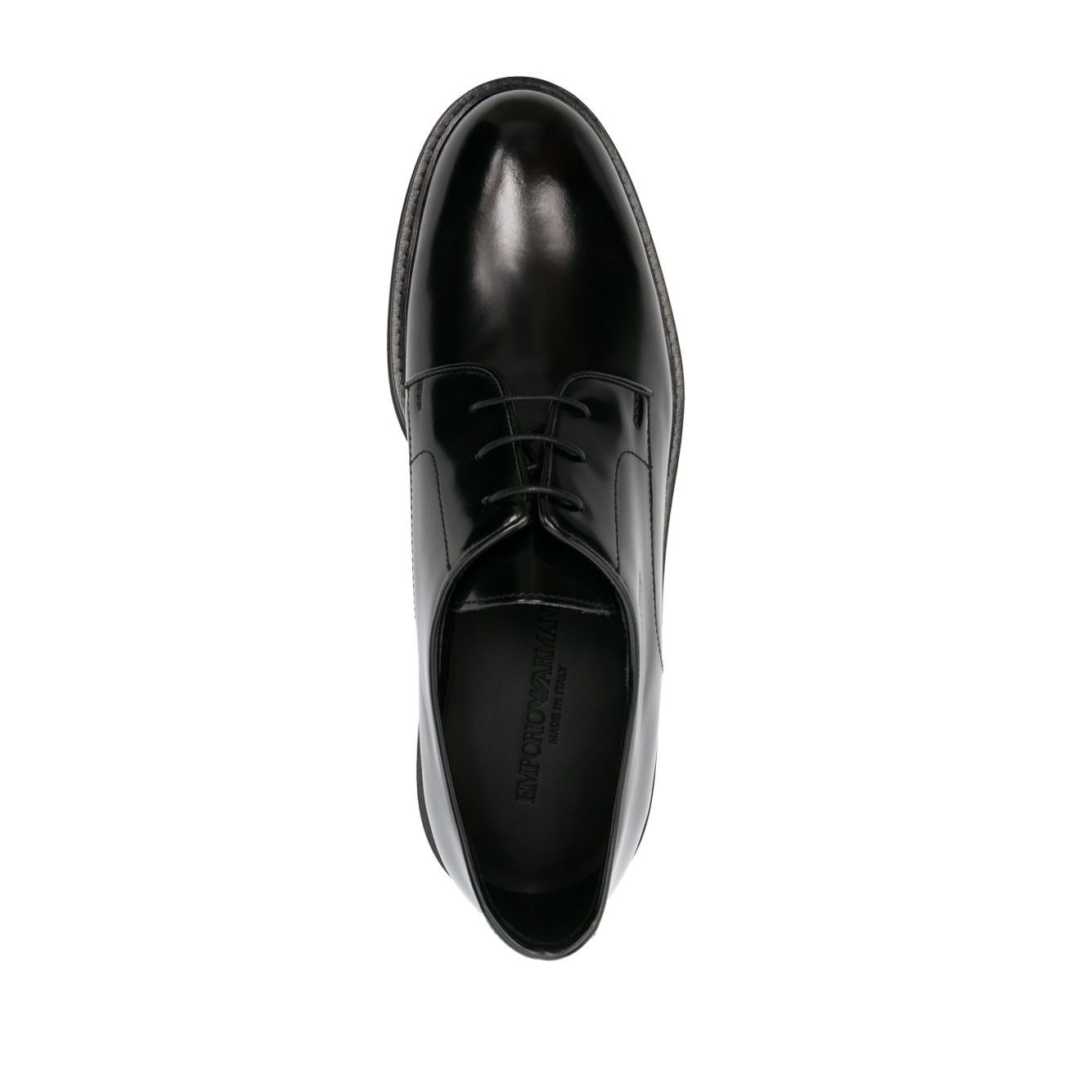 EMPORIO ARMANI EXCLUSIVE Derby shoes in buffed leather