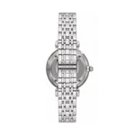 Back view of EMPORIO ARMANI MOD. AR11445 ladies wristwatch with stainless steel bracelet and quartz movement.