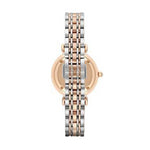 EMPORIO ARMANI MOD. AR1926 luxury wristwatch back view with gold and silver strap design.
