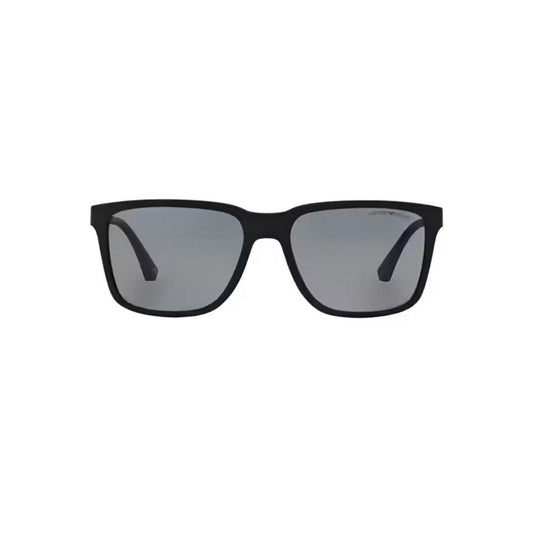 EMPORIO ARMANI MOD. EA 4047 sunglasses for gents, classic black frame with grey lenses.