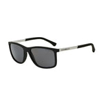 EMPORIO ARMANI MOD. EA 4058 gent's sunglasses in black frame with dark lenses