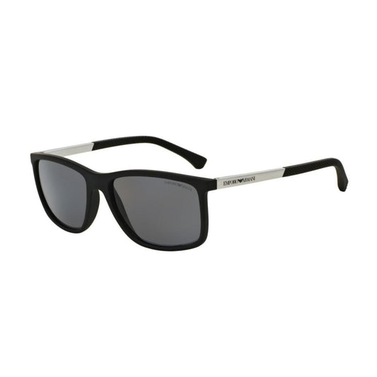 EMPORIO ARMANI MOD. EA 4058 gent's sunglasses in black frame with dark lenses