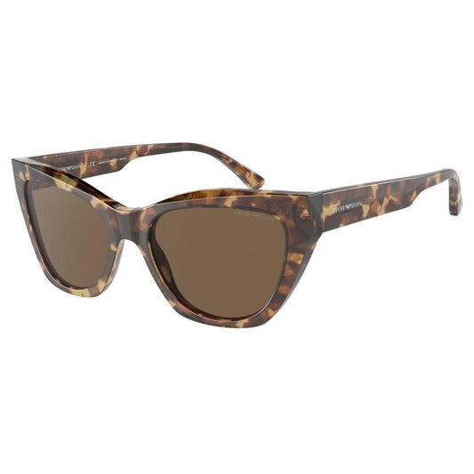 EMPORIO ARMANI MOD. EA 4176 ladies acetate sunglasses in tortoiseshell pattern, perfect for stylish women seeking elegance and durability.