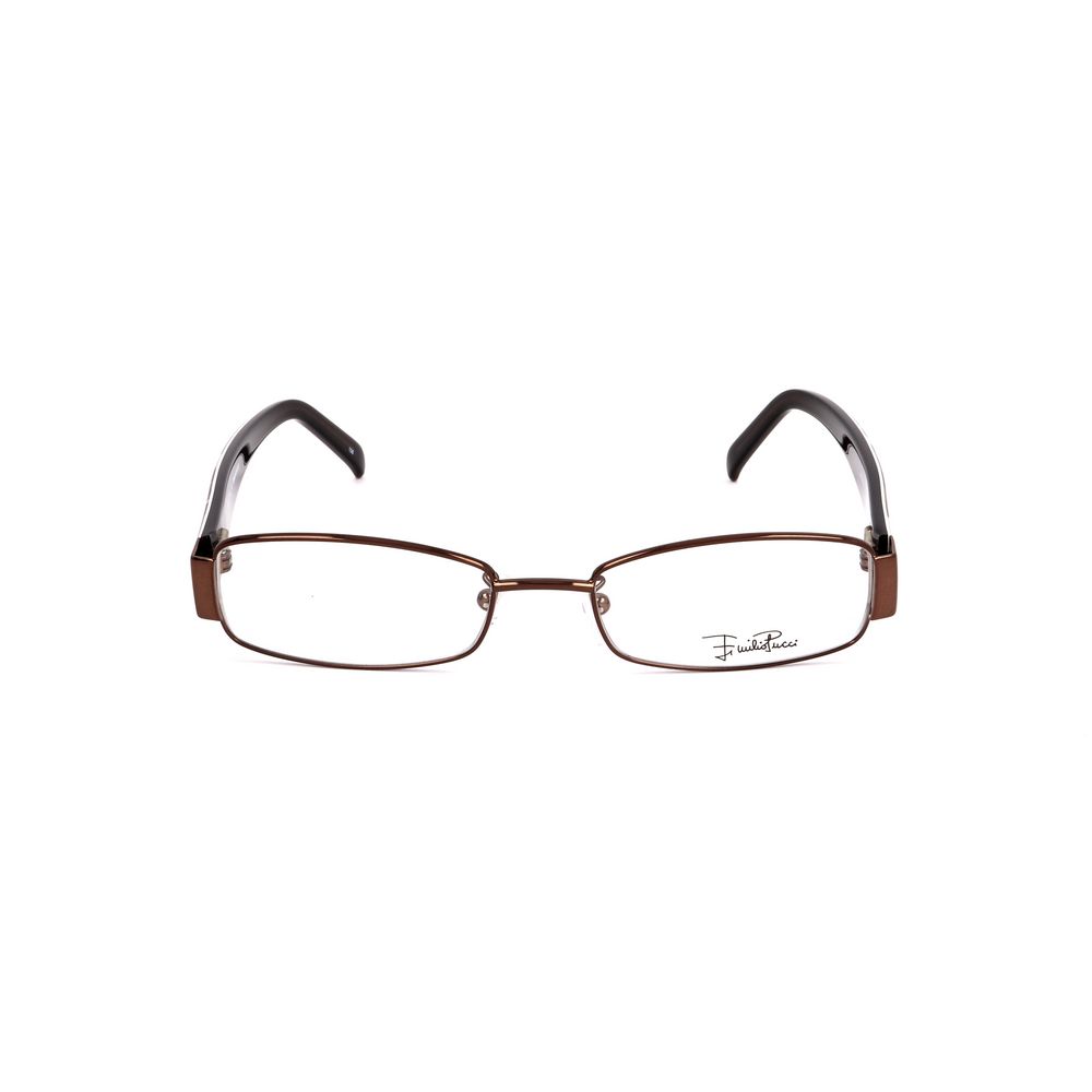 Emilio Pucci Brown Metal Frames with 50/17/135 mm dimensions, elegant design for women