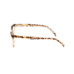 Side view of Emilio Pucci Brown Plastic Frames in sand brown with leopard pattern.