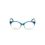 Emilio Pucci Brown Resin Frames, women's eyeglasses model EP5134-54089, blue gradient front view, 54/18/140 mm dimensions.