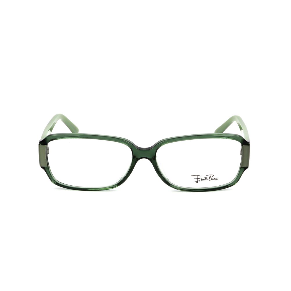 Emilio Pucci Olive Plastic Frames, women's glasses EP2654318, size 55/14/130mm, stylish lightweight eyewear in olive color.
