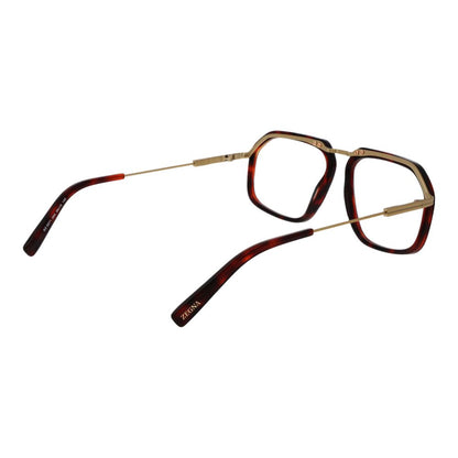 Ermenegildo Zegna Burgundy Metal Glasses (Frames)