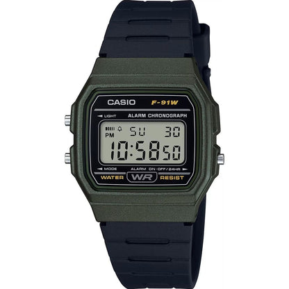 CASIO VINTAGE Mod. F-91 BIO RESIN STRAP - FOREST GREEN-0