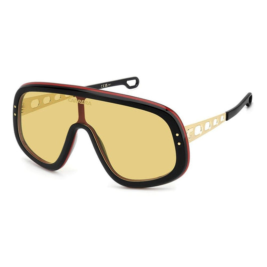 CARRERA MOD. FLAGLAB 17 - SPECIAL EDITION acetate sunglasses for gents with unique design and bold yellow lenses.