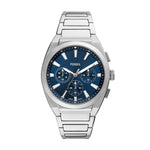FOSSIL Mod. EVERETT men's wristwatch with 44mm case and official packaging.