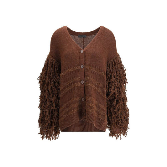 Fabiana Filippi Brown Camel Hair Cardigan