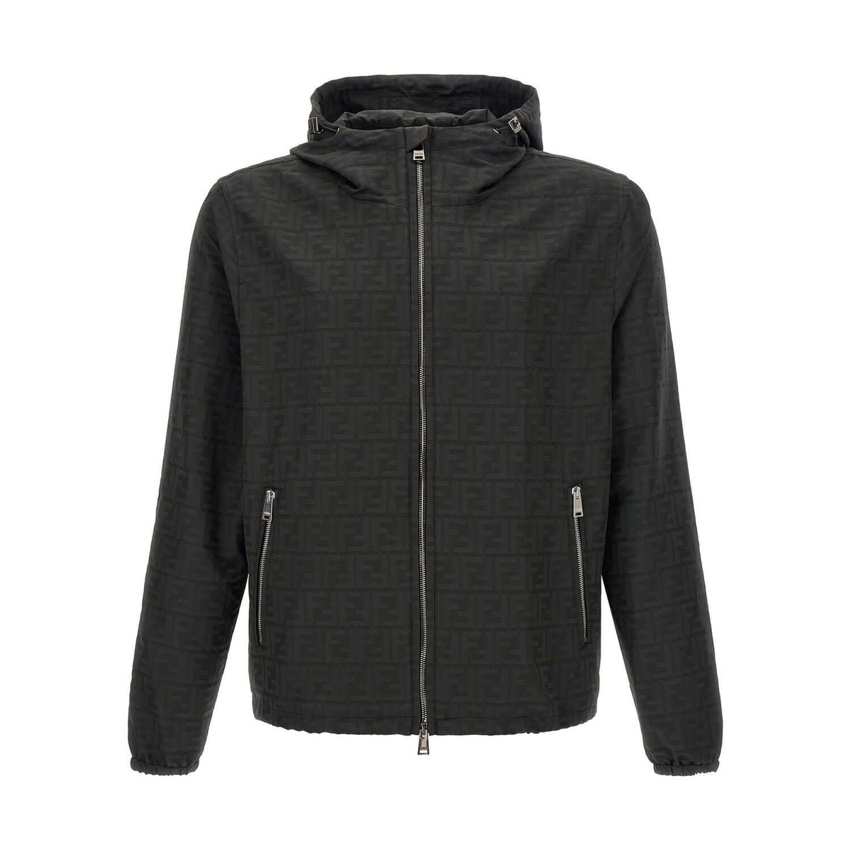 Fendi Black Polyester Shell Jacket