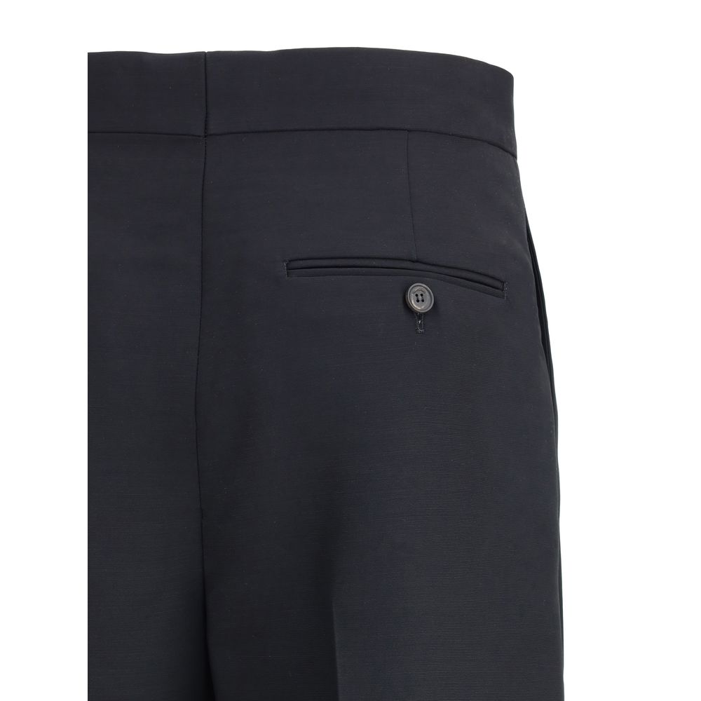Close-up of Ferragamo Tailored Pants showing back welt pocket and refined silhouette for AW25 season elegance.