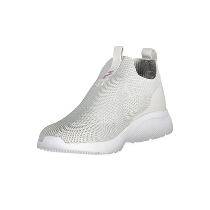 Fila Beige Synthetic Women Sneaker with sleek design and iconic logo, offering comfort and style for fashion-forward individuals.