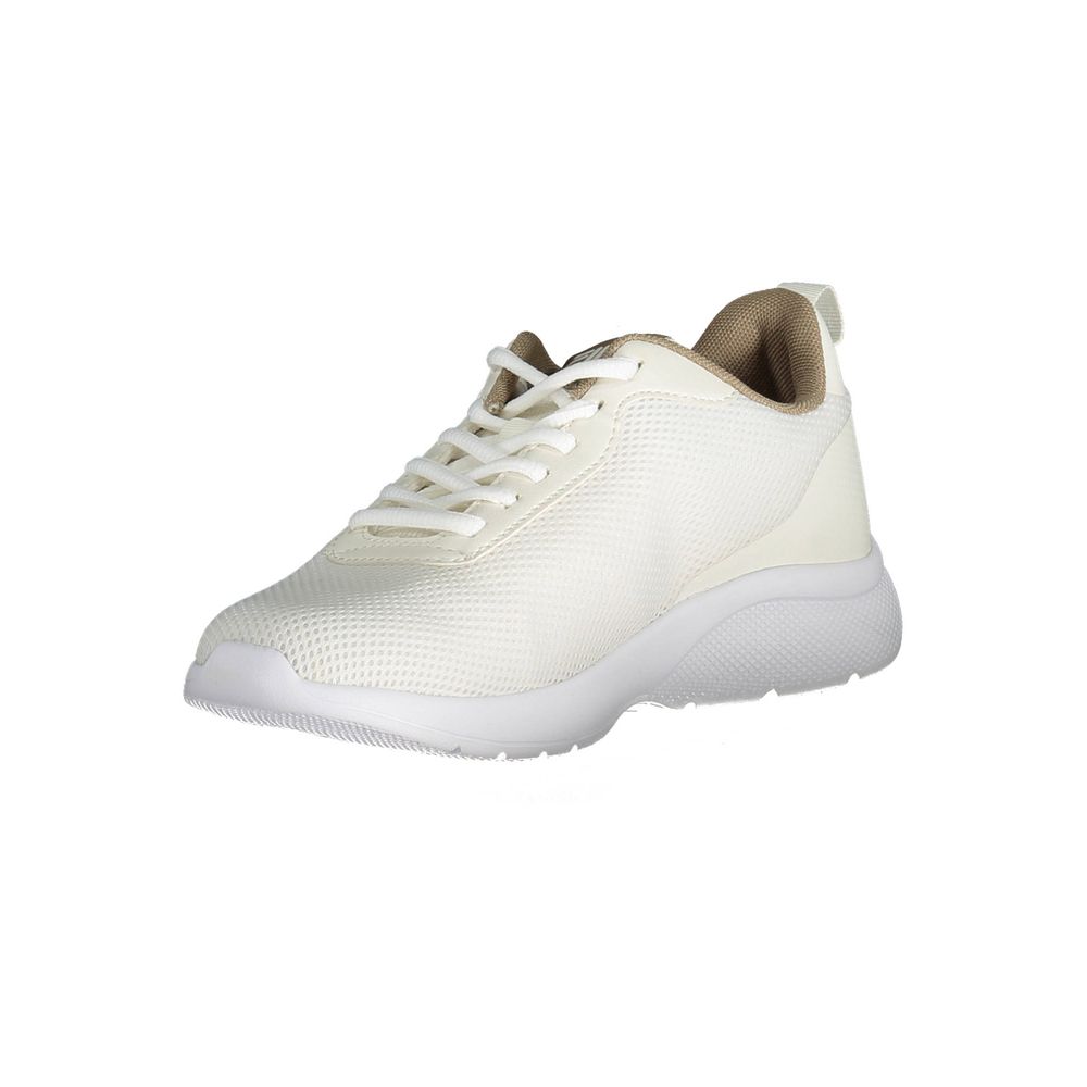 Fila Beige Synthetic Women Sneaker with contemporary design and iconic logo, perfect for urban fashion and athletic style enthusiasts.