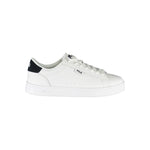 Fila Classic White Sneaker with Contrast Details, featuring the iconic Fila Bari design, leather and polyester blend, perfect for casual and sports use.