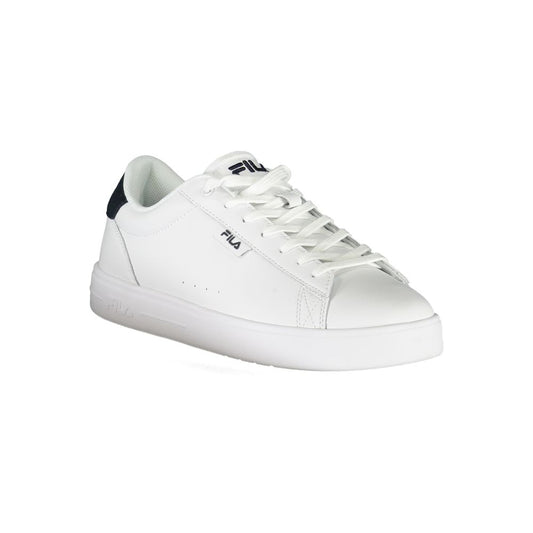 Fila Classic White Sneaker with Contrast Details featuring the iconic Bari design, elegant embroidery, and distinctive Fila logo.