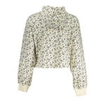 Fila Luxor Patterned Embroidered Hoodie in white with intricate paisley embroidery, cotton-polyester blend for comfort and style.