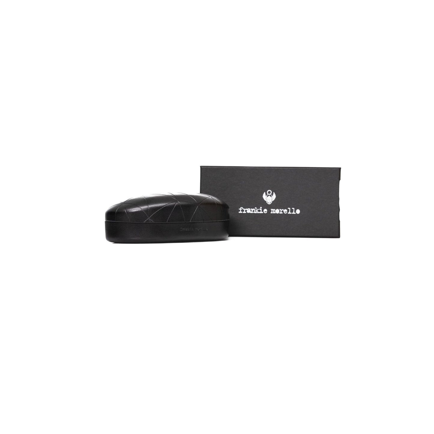 Frankie Morello eyeglass case and box for the Beige Acetate Women Frame