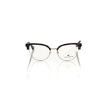 Frankie Morello Burgundy Metallic Women Frame, stylish Italian eyeglasses with bordeaux glittery profile, enhances fashion-forward looks.