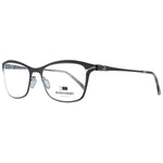 Ladies eyeglasses GREATER THAN INFINITY MOD. GT019 53V03 in black frame, side view.