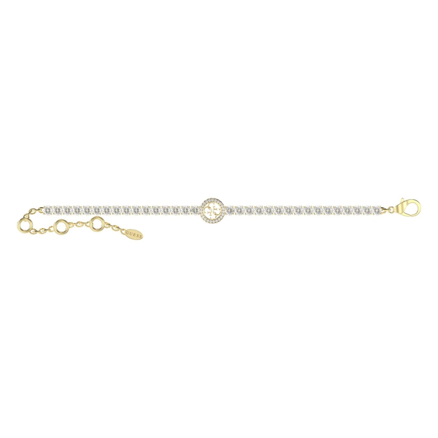 Alt Tag: GUESS JEWELS JEWELRY Mod. JUBB05142JWYGS gold bracelet with crystal embellishments