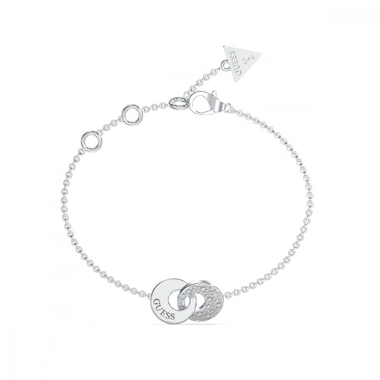 Elegant bracelet from GUESS JEWELS JEWELRY Mod. JUBB05220JWRHS with signature charm and sleek design.