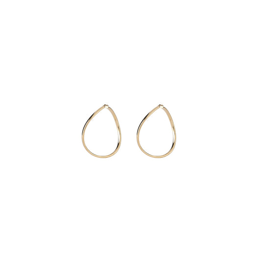 Gold hoop earrings from GUESS JEWELS JEWELRY Mod. JUBE04197JWYGT-U, elegant and stylish jewelry accessory.