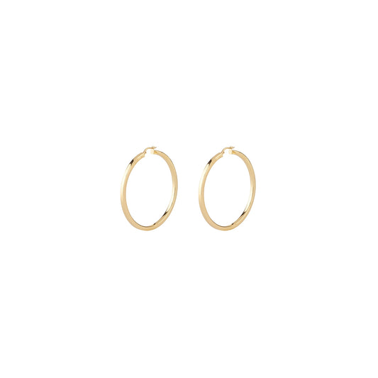 Pair of gold hoop earrings from GUESS JEWELS JEWELRY Mod. JUBE04199JWYGT-U