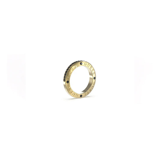 GUESS JEWELS JEWELRY Mod. JUMR03219JWYGBK62 gold-tone ring with engraved details