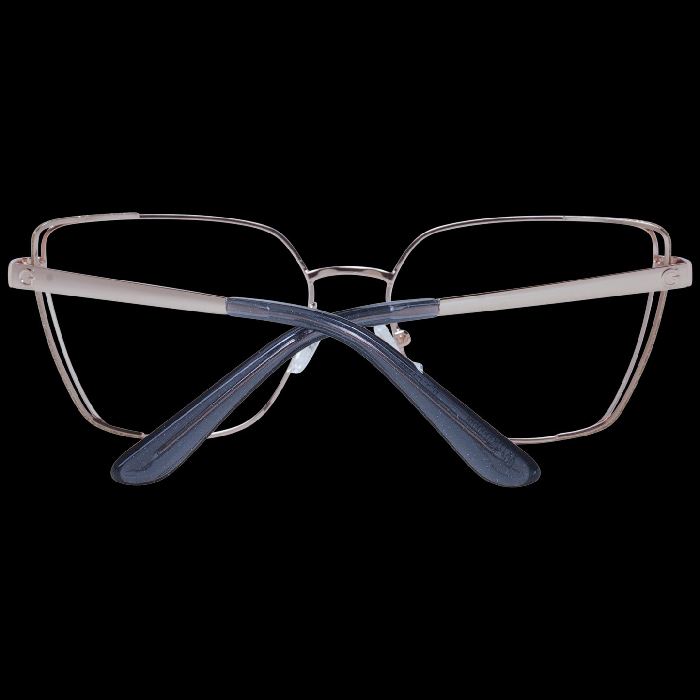 Back view of GUESS MOD. GU2793 53032 lady's eyewear frame on black background.