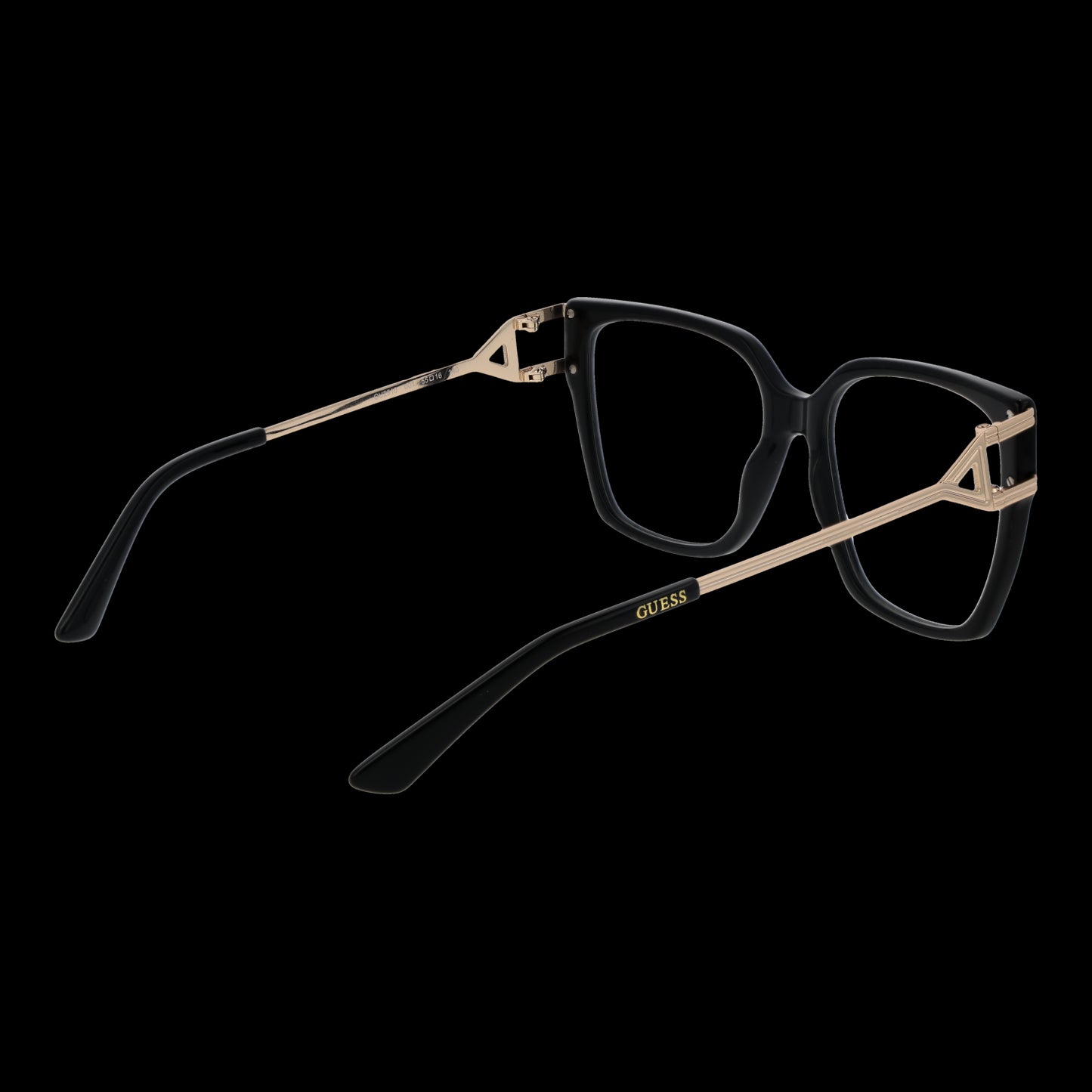 GUESS MOD. GU2910 55001 black and gold ladies eyeglass frame