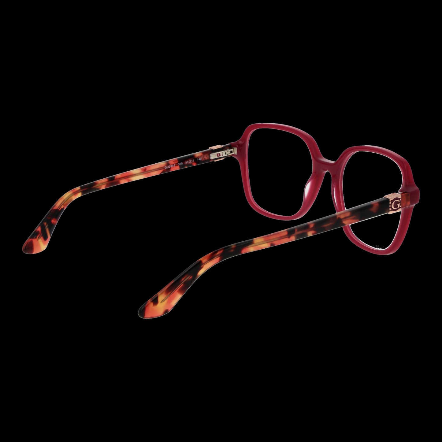 Red and tortoiseshell eyeglasses for women - GUESS MOD. GU2938 53069