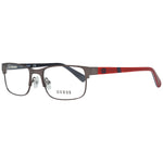 GUESS MOD. GU9180 49009 eyeglasses with a sleek red and brown frame design for stylish optical wear.