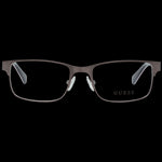 GUESS MOD. GU9180 49009 stylish rectangular eyeglasses with a sleek metal frame and clear lenses.