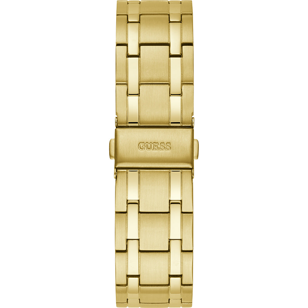 GUESS Mod. PREMIER gold wristwatch bracelet with water resistance 3 ATM and quartz movement, ideal for gents. Comes in official box.