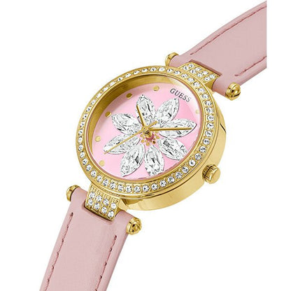 GUESS Mod. GW0382L1 Ladies Necklace in Official Box, Quartz Analog Silver 925°, 5 ATM, Mineral Dial, 32mm Case with Calendar