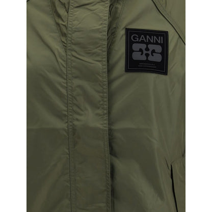 Ganni Bicolor Nylon Shell Jacket