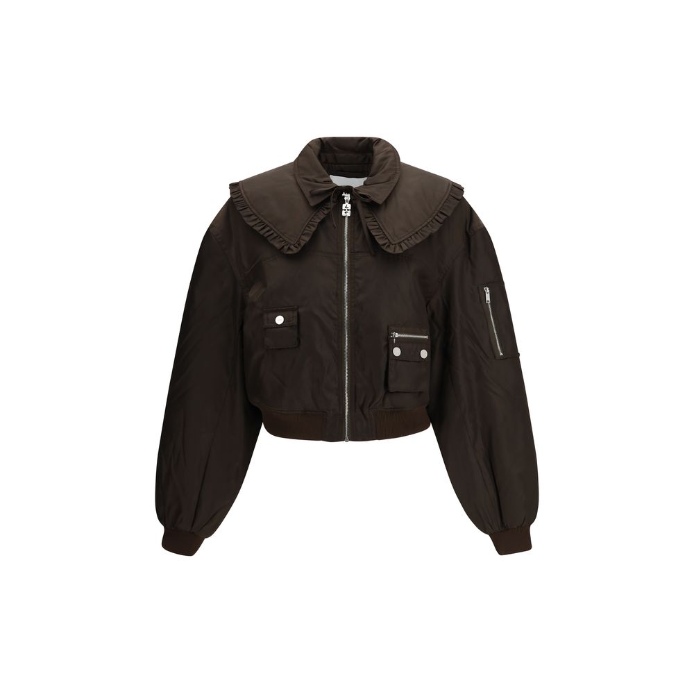 Ganni Bicolor Polyamide Bomber 1728,72470364320,Bicolor,Bombers - Jackets & Coats - Clothing,Clothing,Ganni,IT36 | XS,IT38 | S,IT40 | M,Jackets & Coats - Clothing,New with tags,Women